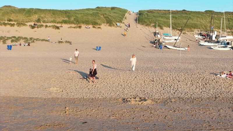 Camping bei Noordwijk direkt hinter den Dünen